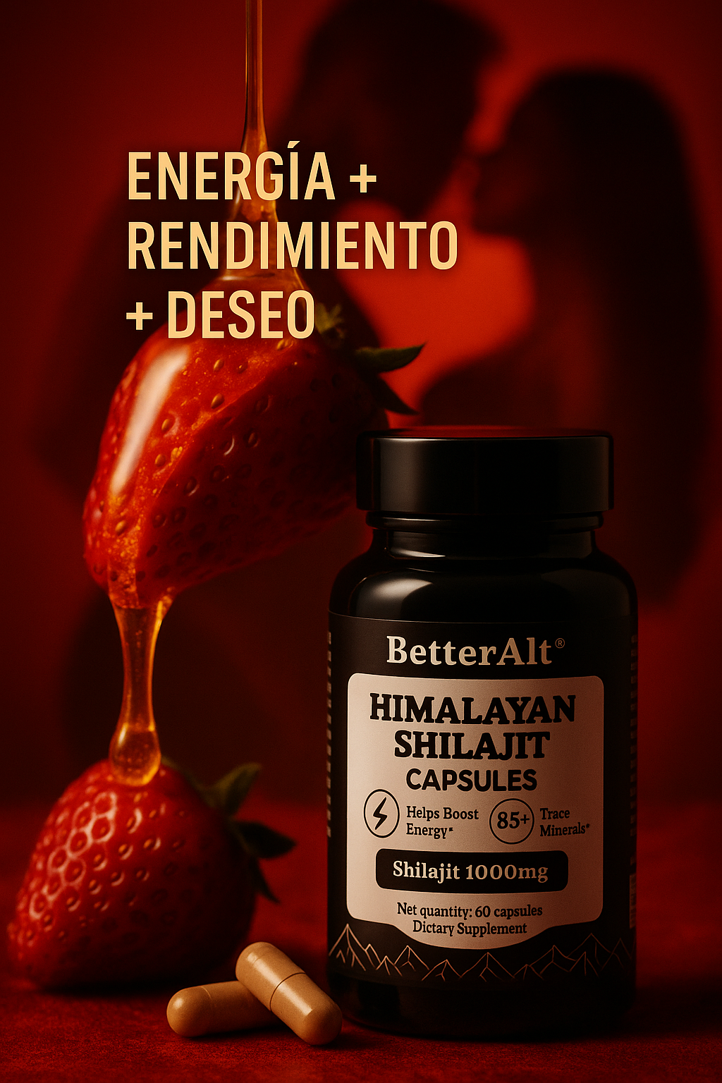 Shilajit Betteralt ™ - Potenciador sexual (60 cápsulas)
